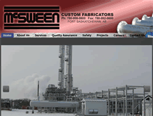 Tablet Screenshot of mcsweenfab.com